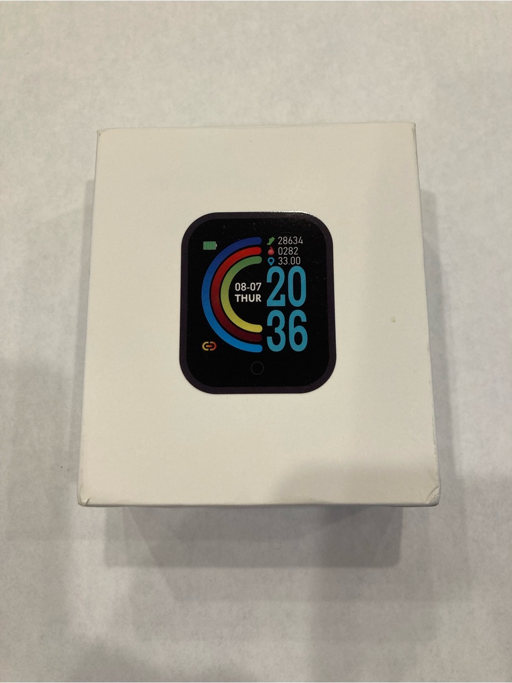Black Smartwatch with Color Display and Fitness Tracking